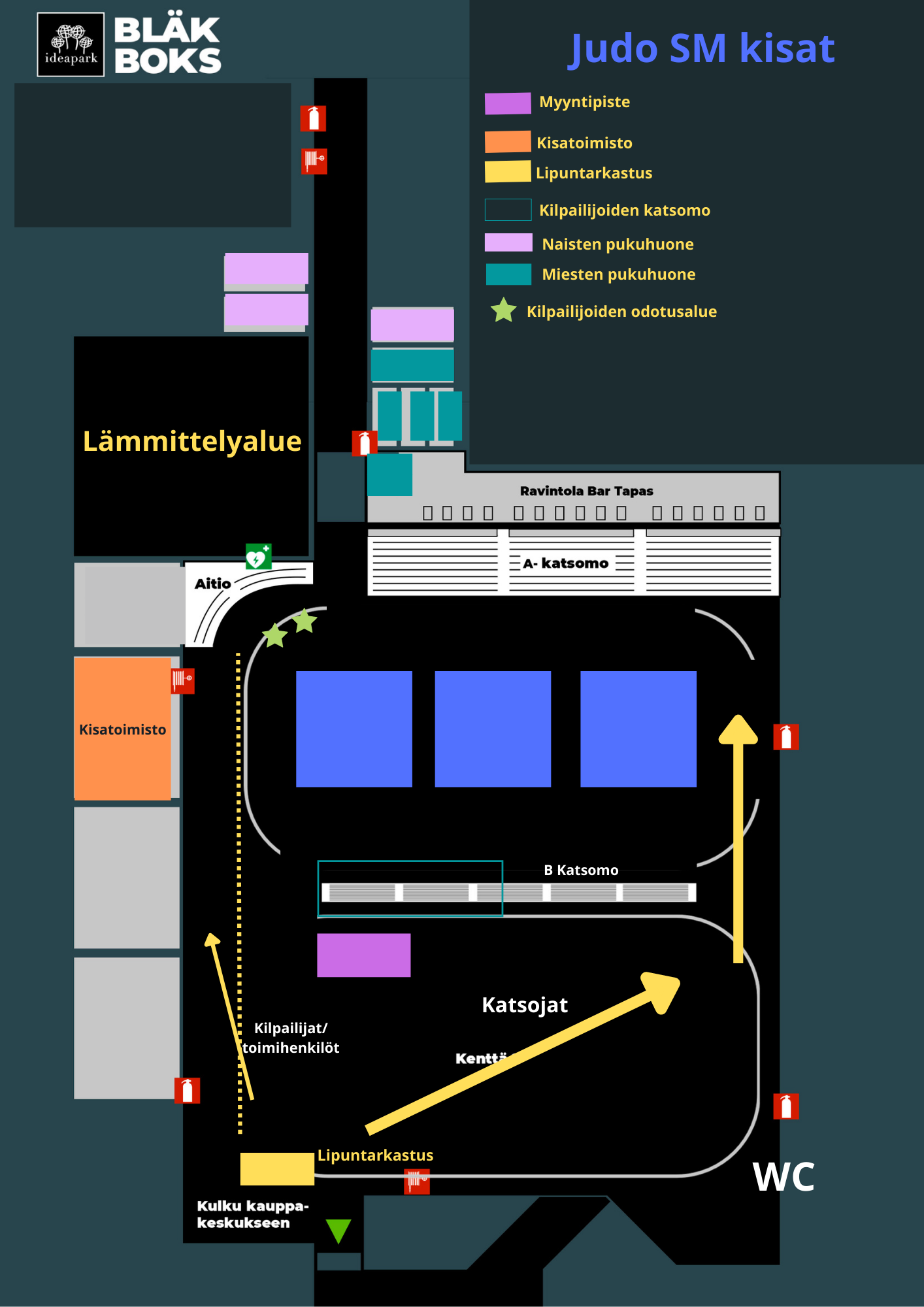Bläk Boks pohjakartta